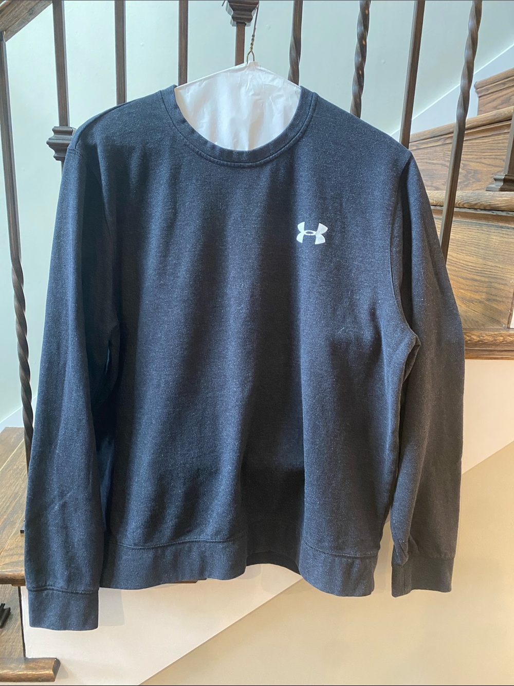 Under Armour Men's Black Crewneck Pullover with Logo